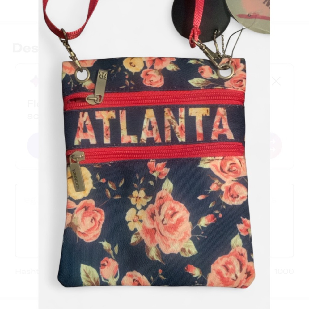 Floral “ATLANTA” Crossbody Bag